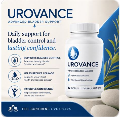 Urovance Capsules bottle with natural botanicals